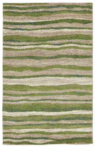 Trans Ocean Gobi Waves Green Area Rug main image