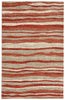 Trans Ocean Gobi Waves Orange Area Rug 4' 10'' X 7' 6''