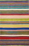 Trans Ocean Inca Stripes Red Area Rug 5' 0'' X 8' 0''