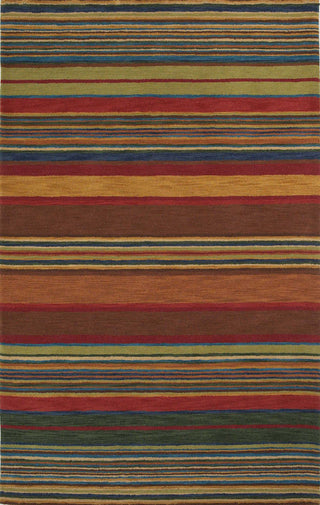 Trans Ocean Inca Stripes Green Area Rug main image