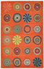 Trans Ocean Inca Pop Circles Orange Area Rug main image