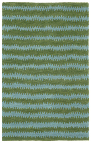 Trans Ocean Inca Ikat Chevron Green Area Rug main image