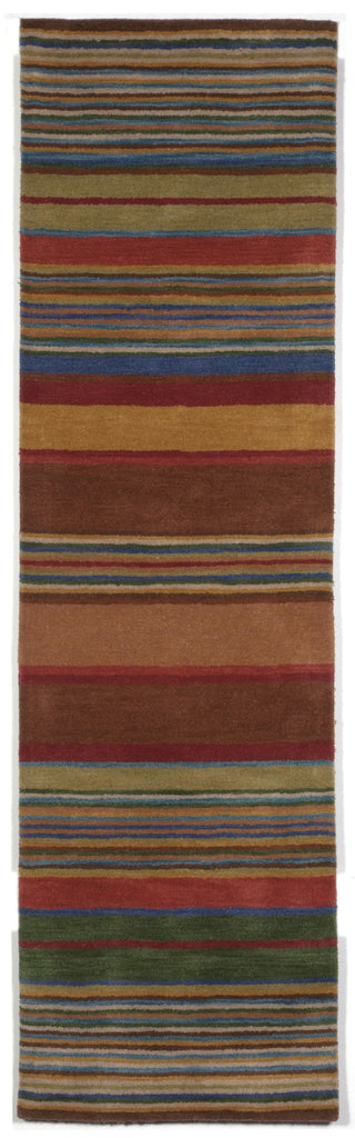 Trans Ocean Inca Stripes Green Area Rug Main