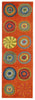 Trans Ocean Inca Pop Circles Orange Area Rug 2'3'' X 8'0'' Runner