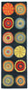 Trans Ocean Inca Pop Circles Blue Area Rug Main