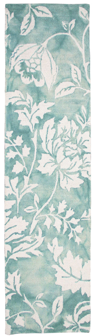 Trans Ocean Jadu Floral Blue Area Rug Main