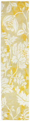 Trans Ocean Jadu Floral Gold Area Rug 2'3'' X 8'0'' Runner