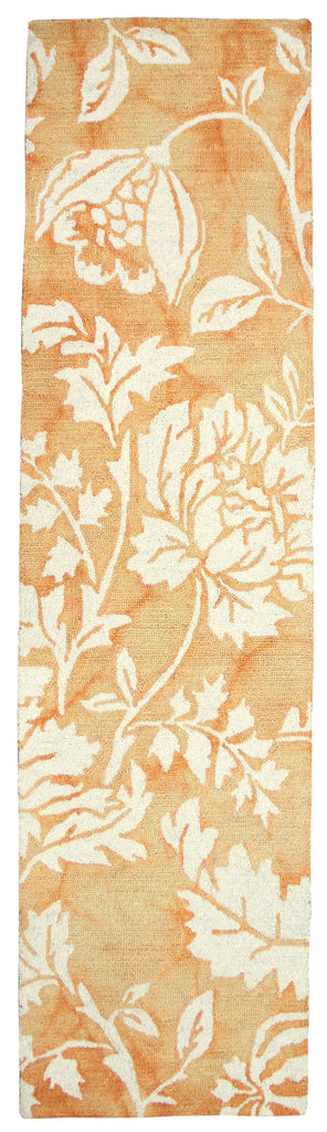 Trans Ocean Jadu Floral Rust Area Rug 2'3'' X 8'0'' Runner