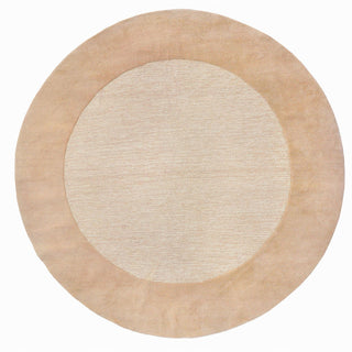 Trans Ocean Madrid Border Natural Area Rug 8' 0'' Round