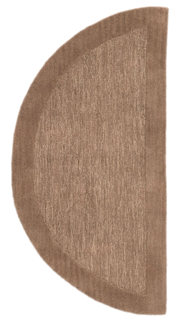 Trans Ocean Madrid Border Brown Area Rug 2'0'' X 4'0'' Half Moon