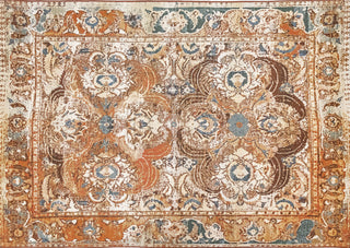 Trans Ocean Marina Kashan Amber Area Rug Mirror by Liora Manne main image