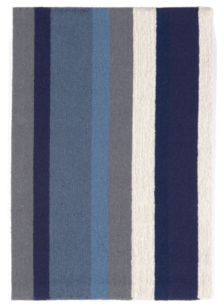 Trans Ocean Newport Vertical Stripe Navy Area Rug by Liora Manne 2' 0'' X 3' 0''