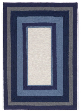 Trans Ocean Newport Multi Bdr Blue Area Rug Main