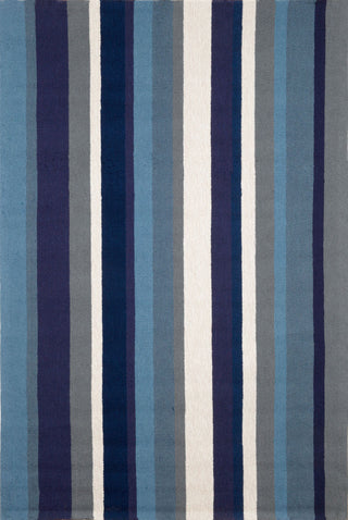 Trans Ocean Newport Vertical Stripe Navy Area Rug main image