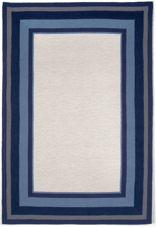 Trans Ocean Newport Multi Bdr Blue Area Rug main image