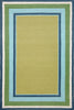 Trans Ocean Newport Multi Bdr Sage Area Rug 5' 0'' X 7' 6''