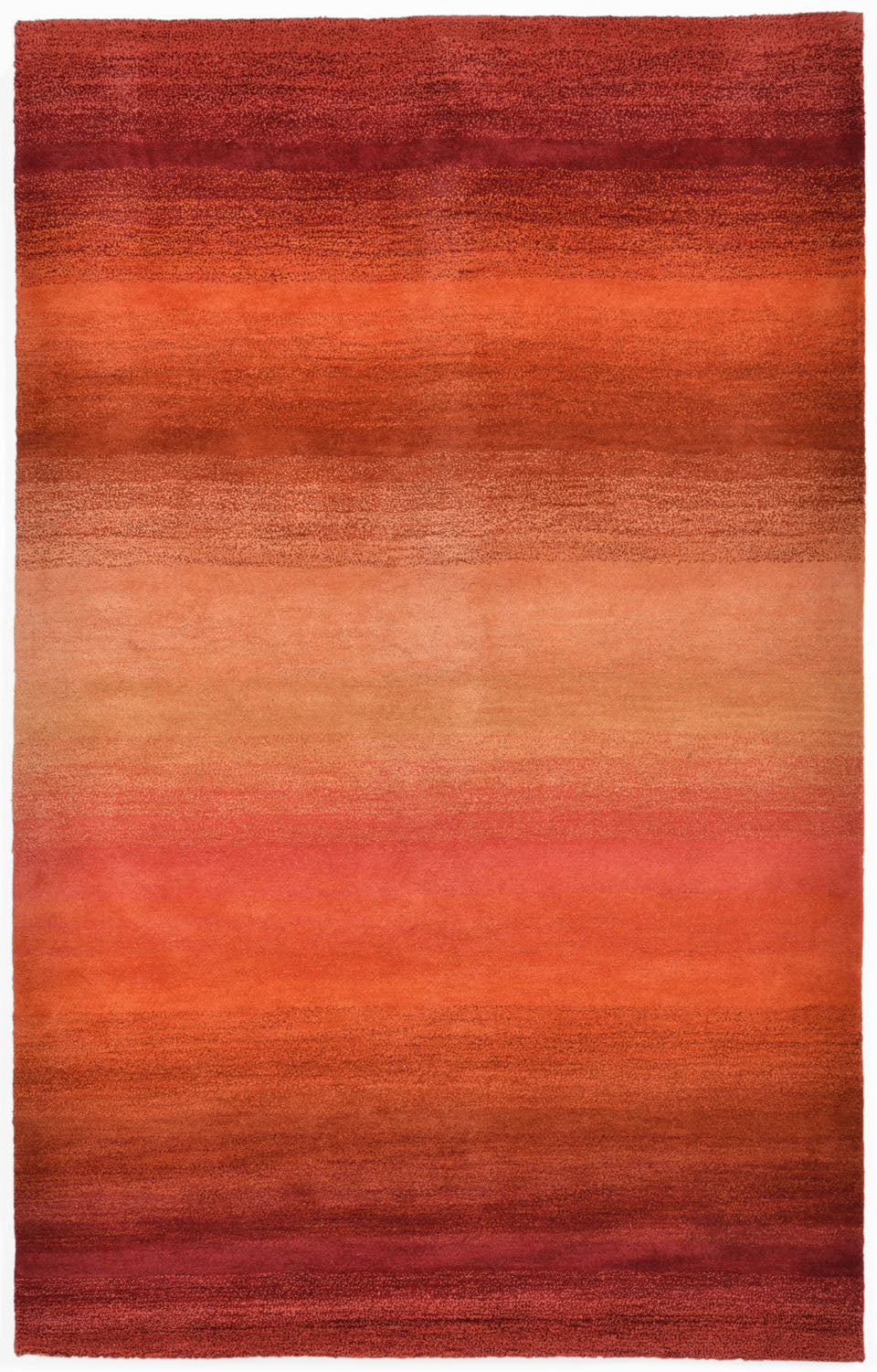 Trans Ocean Ombre Stripes Red Area Rug by Liora Manne main image