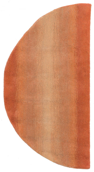 Trans Ocean Ombre Horizon Orange Area Rug by Liora Manne 2'0'' X 4'0'' Half Moon