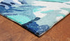 Trans Ocean Capri Palm Leaf Blue Area Rug by Liora Manne 