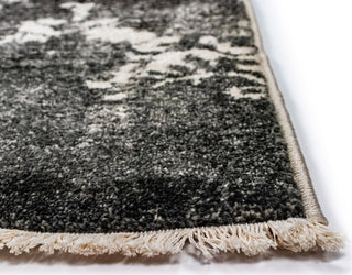 Trans Ocean Calais Damask Charcoal Area Rug Mirror by Liora Manne 