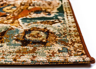 Trans Ocean Marina Kashan Amber Area Rug Mirror by Liora Manne 