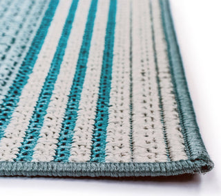 Trans Ocean Riviera Stripe Cool Area Rug by Liora Manne 