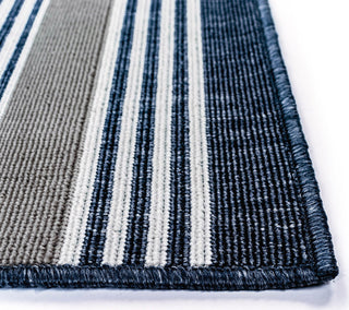 Trans Ocean Riviera Stripe Navy Area Rug by Liora Manne 