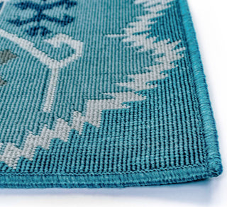 Trans Ocean Riviera Kilim Cool Area Rug Mirror by Liora Manne 