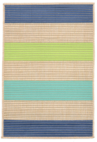 Trans Ocean Playa Stripe Blue Area Rug Main