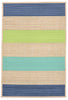 Trans Ocean Playa Stripe Blue Area Rug by Liora Manne