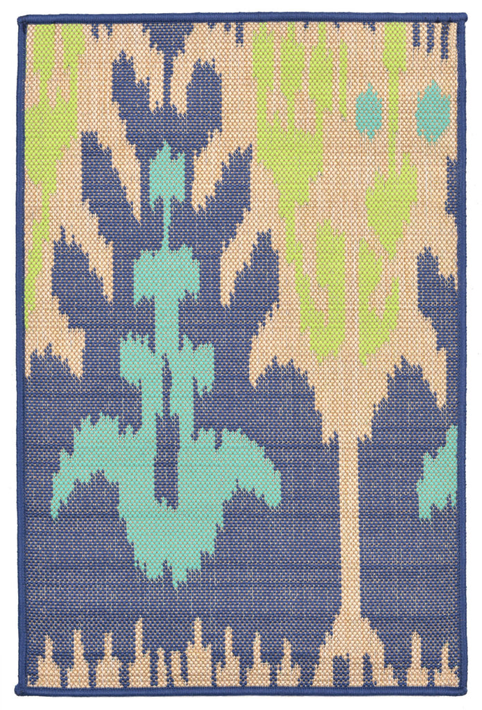 Trans Ocean Playa Ikat Blue Area Rug by Liora Manne