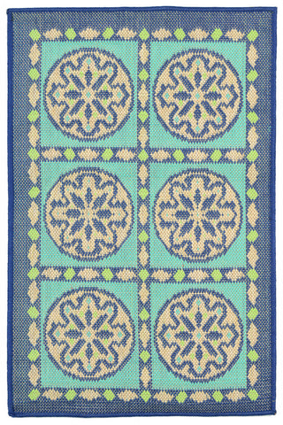 Trans Ocean Playa Tile Blue Area Rug Main