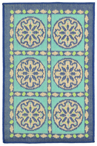 Trans Ocean Playa Tile Blue Area Rug by Liora Manne