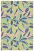 Trans Ocean Playa Flower Blue Area Rug main image