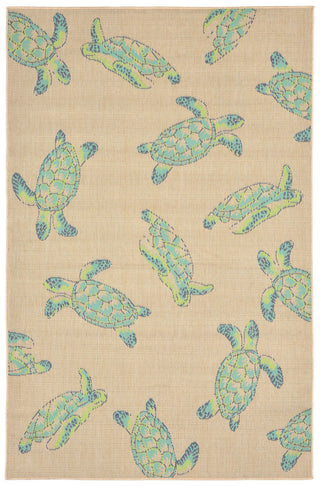 Trans Ocean Playa Seaturtles Natural Area Rug Main