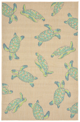 Trans Ocean Playa Seaturtles Natural Area Rug by Liora Manne