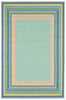Trans Ocean Playa Multi Border Blue Area Rug 4' 10'' X 7' 6''