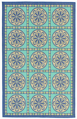 Trans Ocean Playa Tile Blue Area Rug main image