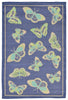 Trans Ocean Playa Butterfly Blue Area Rug main image