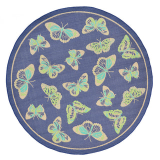 Trans Ocean Playa Butterfly Blue Area Rug Main