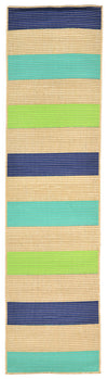 Trans Ocean Playa Stripe Blue Area Rug by Liora Manne