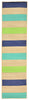 Trans Ocean Playa Stripe Blue Area Rug 1'11'' X 7'6'' Runner