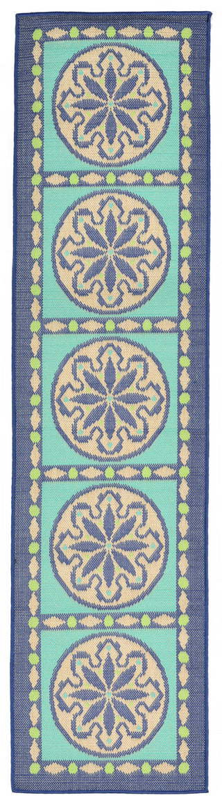 Trans Ocean Playa Tile Blue Area Rug Main