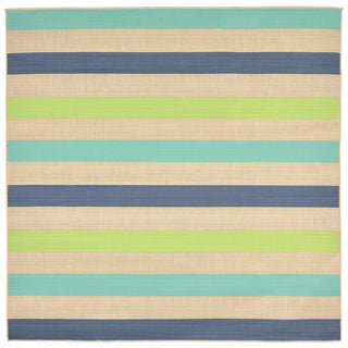 Trans Ocean Playa Stripe Blue Area Rug Main