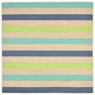 Trans Ocean Playa Stripe Blue Area Rug by Liora Manne