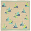 Trans Ocean Playa Sailing Dogs Blue Area Rug 7' 10'' Square