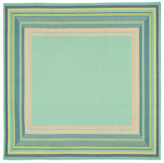 Trans Ocean Playa Multi Border Blue Area Rug by Liora Manne