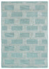 Trans Ocean Roma Boxes Blue Area Rug main image
