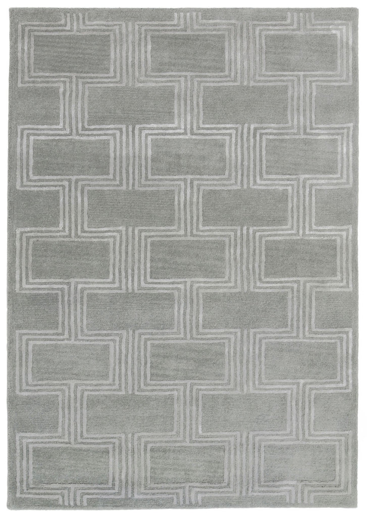 Trans Ocean Roma Boxes Grey Area Rug main image
