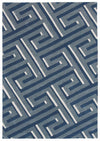 Trans Ocean Roma Maze Blue Area Rug 5' 0'' X 8' 0''